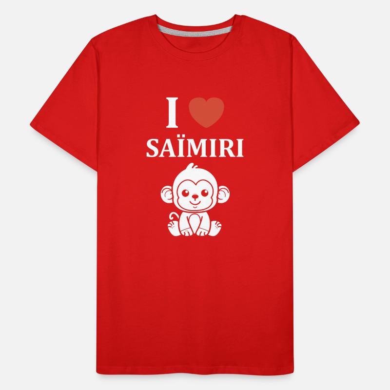 Singe Saïmiri T-shirt bio Premium Homme