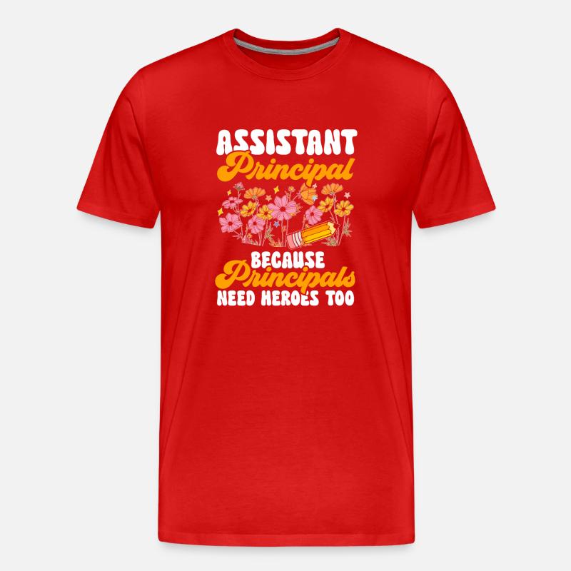 Stellvertretender Schulleiter - Männer Premium Bio T-Shirt - Rot