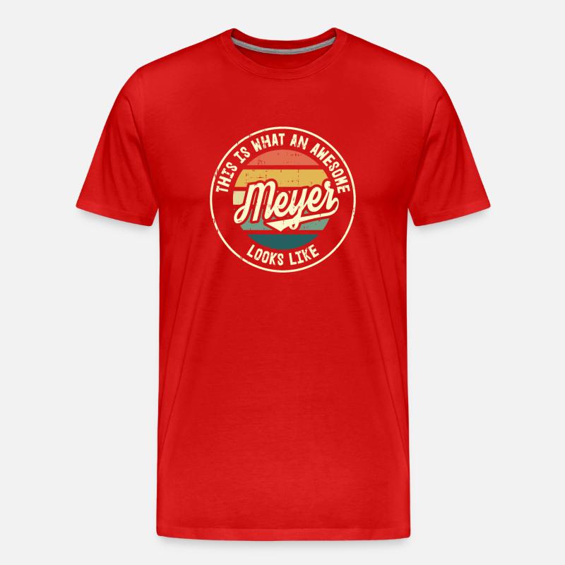Meyer C’est ce qu’un - T-shirt bio Premium Homme - rouge