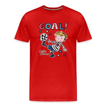 Petit Champ - T-shirt bio Premium Homme - rouge - Devant - Damien (186cm)