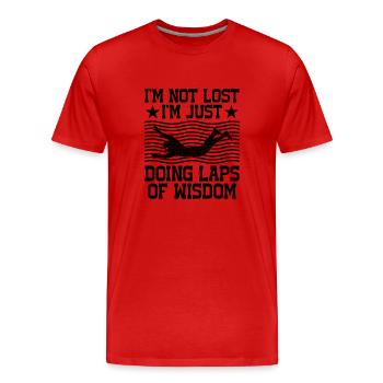 Professeur d’éducation physique Professeurs d’éducation physique École Spor - T-shirt bio Premium Homme - rouge - Devant - Damien (186cm)