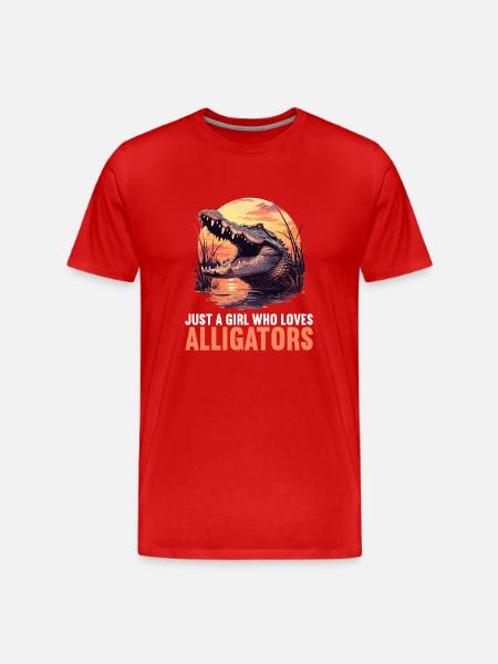 Alligatoren Alligator - Men's Premium Organic T-Shirt - red