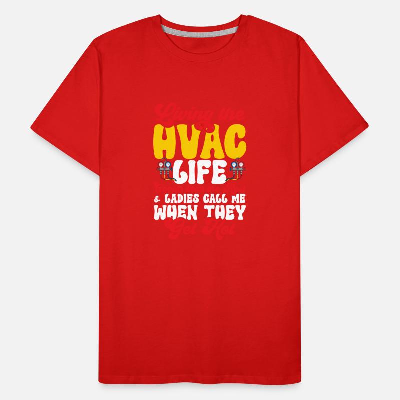 Chauffage, Climatisation, Ventilation, Technicien T-shirt bio Premium Homme