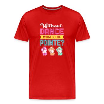 Danseuse de ballet - T-shirt bio Premium Homme - rouge - Devant - Damien (186cm)