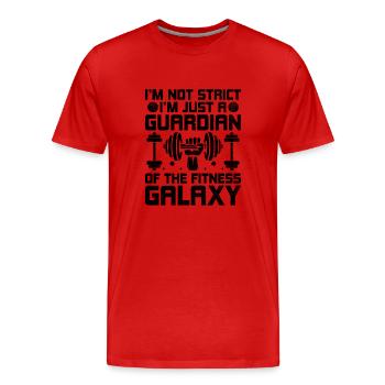 Professeur d’éducation physique Professeurs d’éducation physique École Spor - T-shirt bio Premium Homme - rouge - Devant - Damien (186cm)