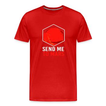 Sonnensystem Universum - Männer Premium Bio T-Shirt - Rot - Vorne - Damien (186cm)
