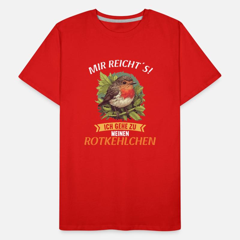 Robin Rotkehlchen T-shirt bio Premium Homme