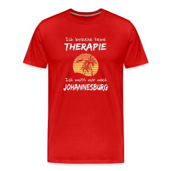 Johannesburg Südafrika Urlaub Idee - Männer Premium Bio T-Shirt - Rot - Vorne - Damien (186cm)