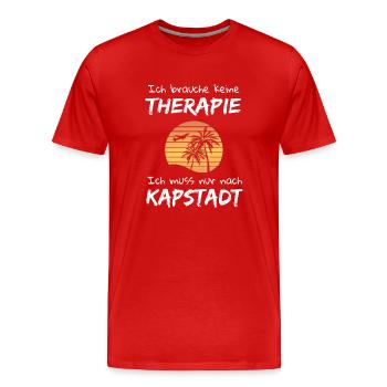 Kapstadt Südafrika Cape Town Urlaub Idee - Männer Premium Bio T-Shirt - Rot - Vorne - Damien (186cm)