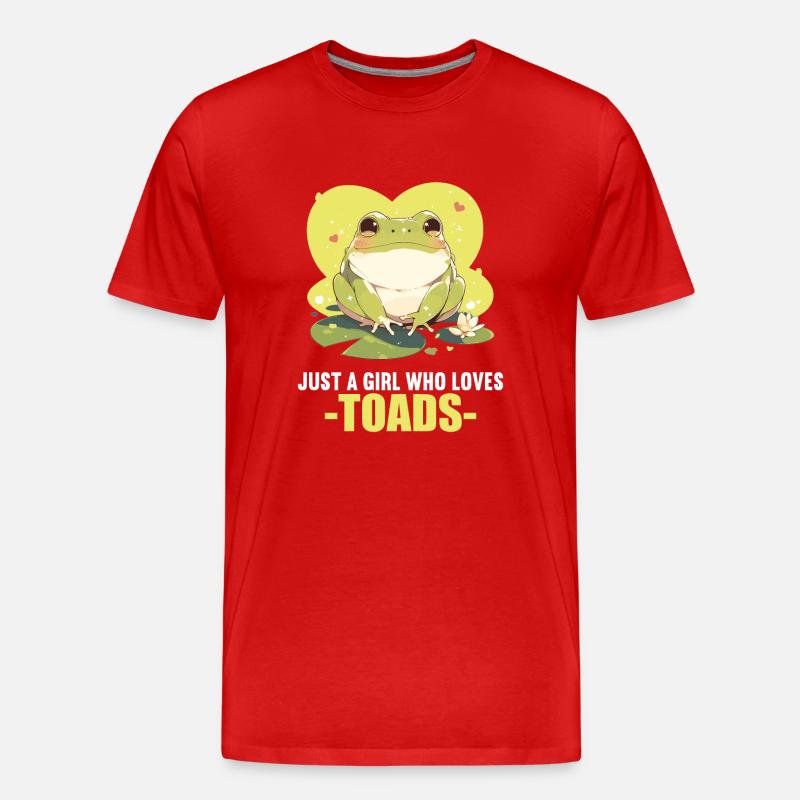 Toad Kröten Kröte - Männer Premium Bio T-Shirt - Rot