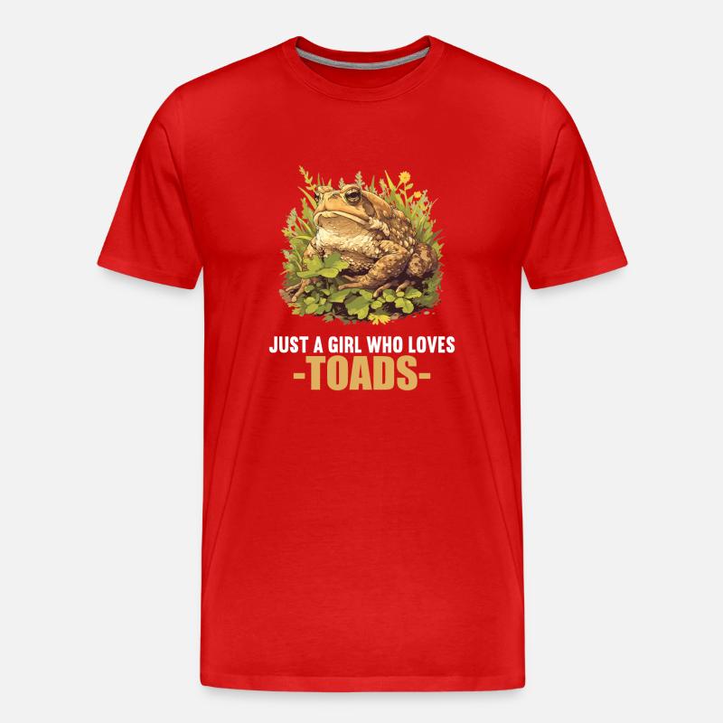 Toad Kröten Kröte - Männer Premium Bio T-Shirt - Rot