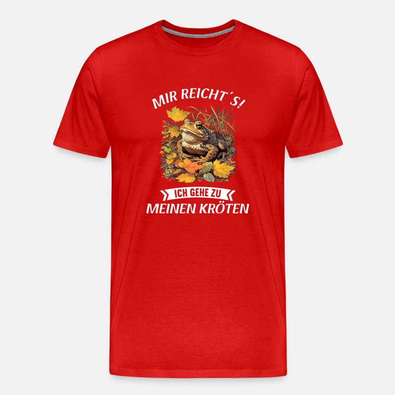 Toad Kröten Kröte - Männer Premium Bio T-Shirt - Rot