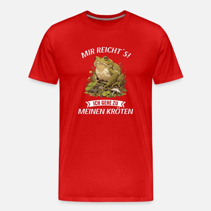 Toad Kröten Kröte - Männer Premium Bio T-Shirt - Rot