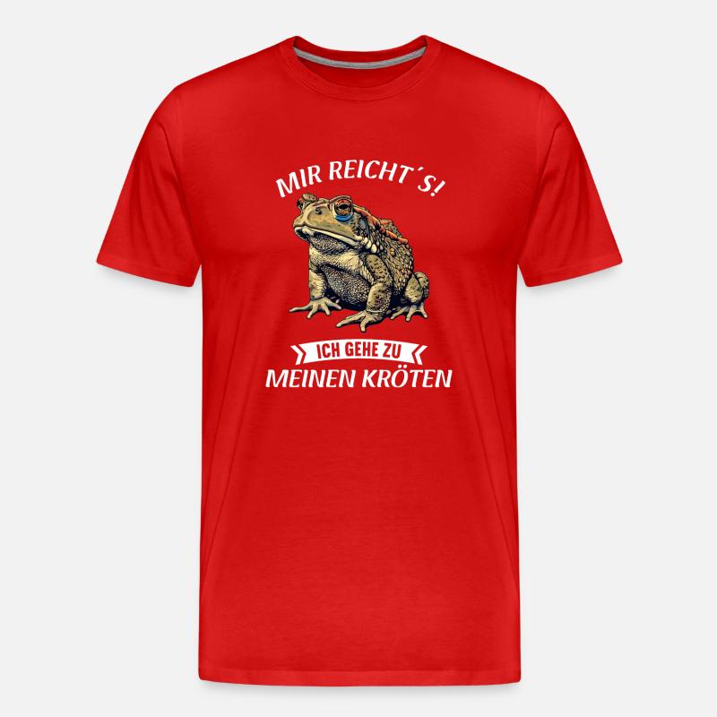 Toad Kröten Kröte - Männer Premium Bio T-Shirt - Rot