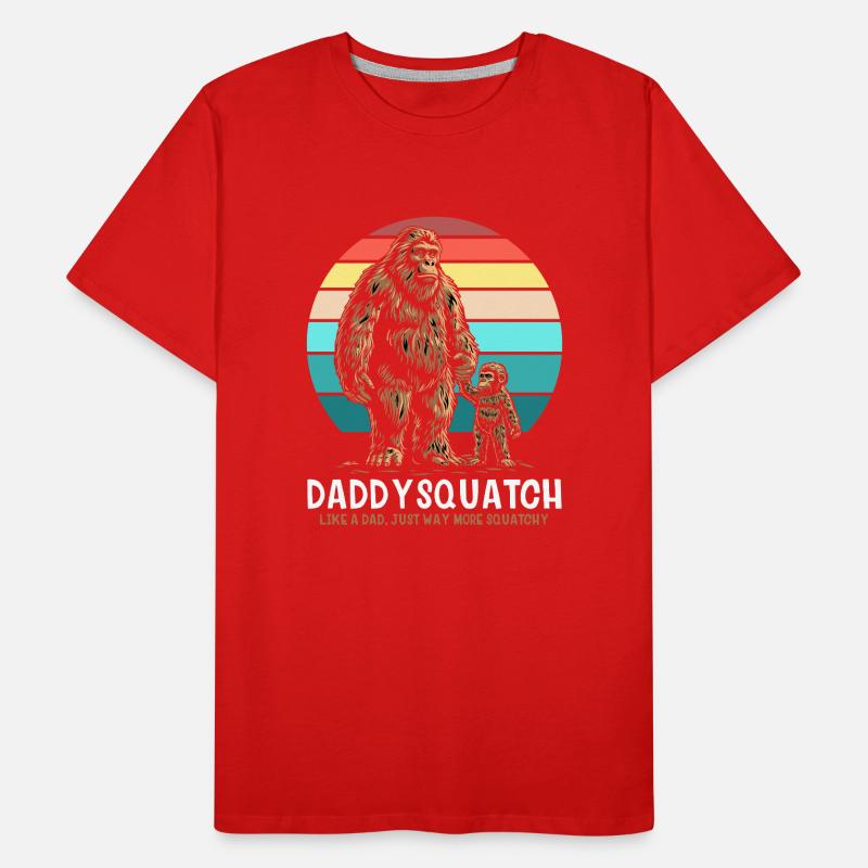 Daddy Squatch Like A Regular Dad Männer Premium Bio T-Shirt