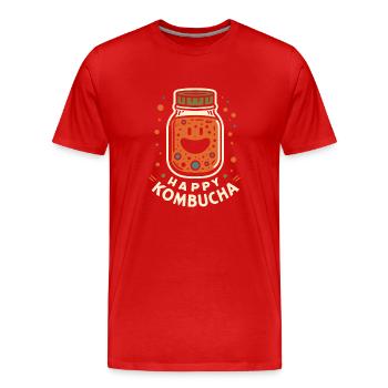Vorteile Von Kombucha Für Brewer Maker Tea Lover - Männer Premium Bio T-Shirt - Rot - Vorne - Damien (186cm)