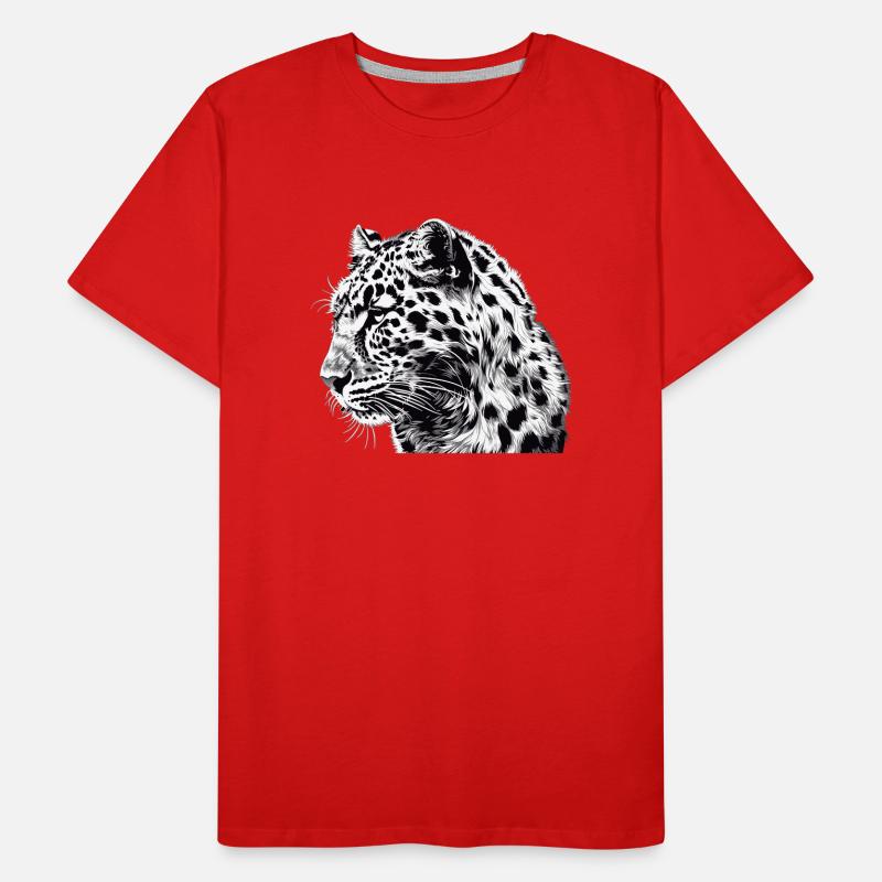 Léopard léopard T-shirt bio Premium Homme