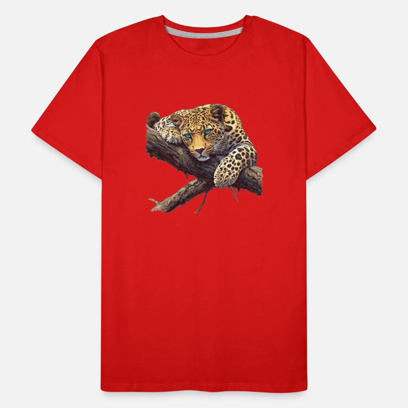 Léopard léopard T-shirt bio Premium Homme