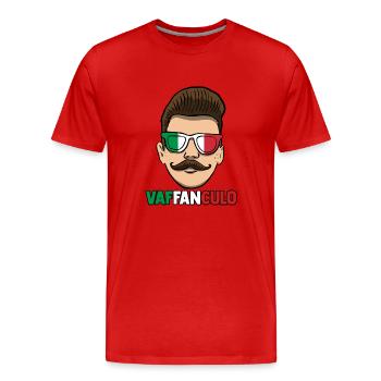 Italien Italiener Vaffanculo - Männer Premium Bio T-Shirt - Rot - Vorne - Damien (186cm)
