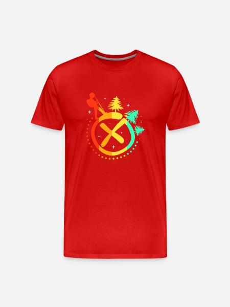 Geocaching Geocache Geocacher - Men's Premium Organic T-Shirt - red