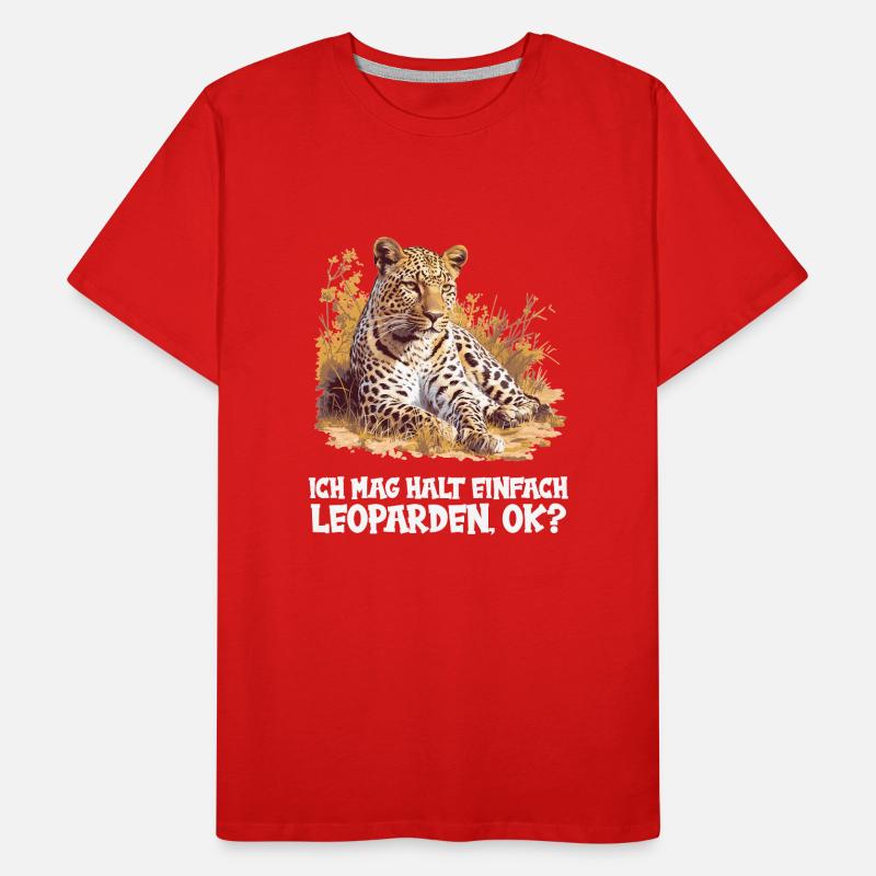 Léopard léopard T-shirt bio Premium Homme