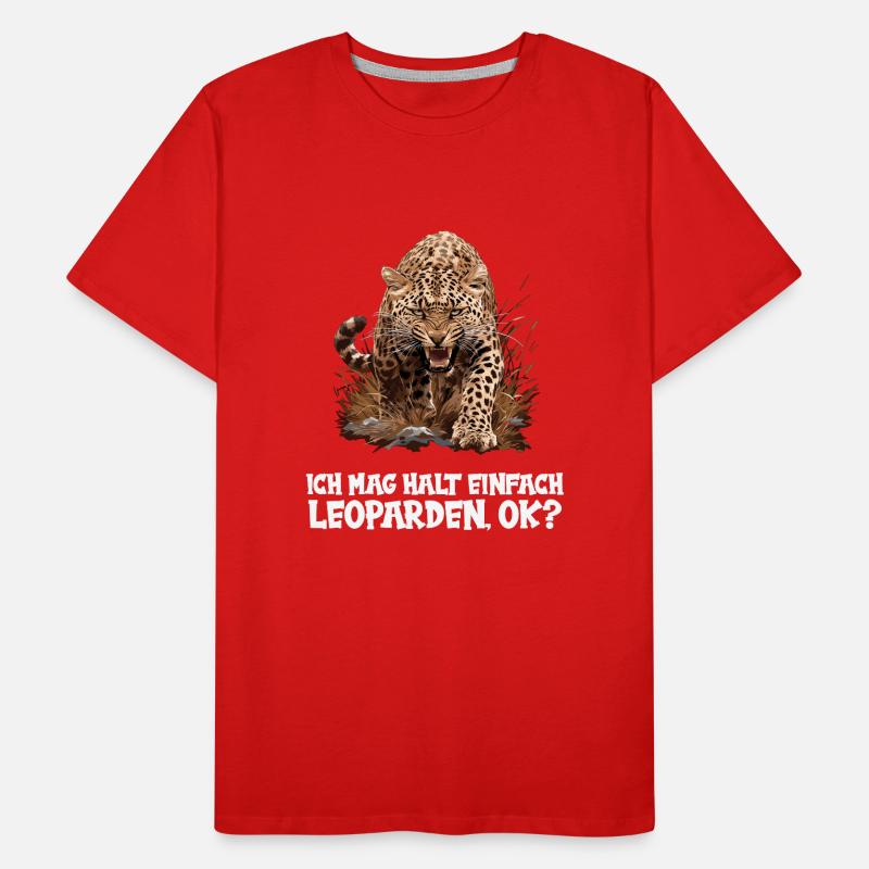 Léopard léopard T-shirt bio Premium Homme