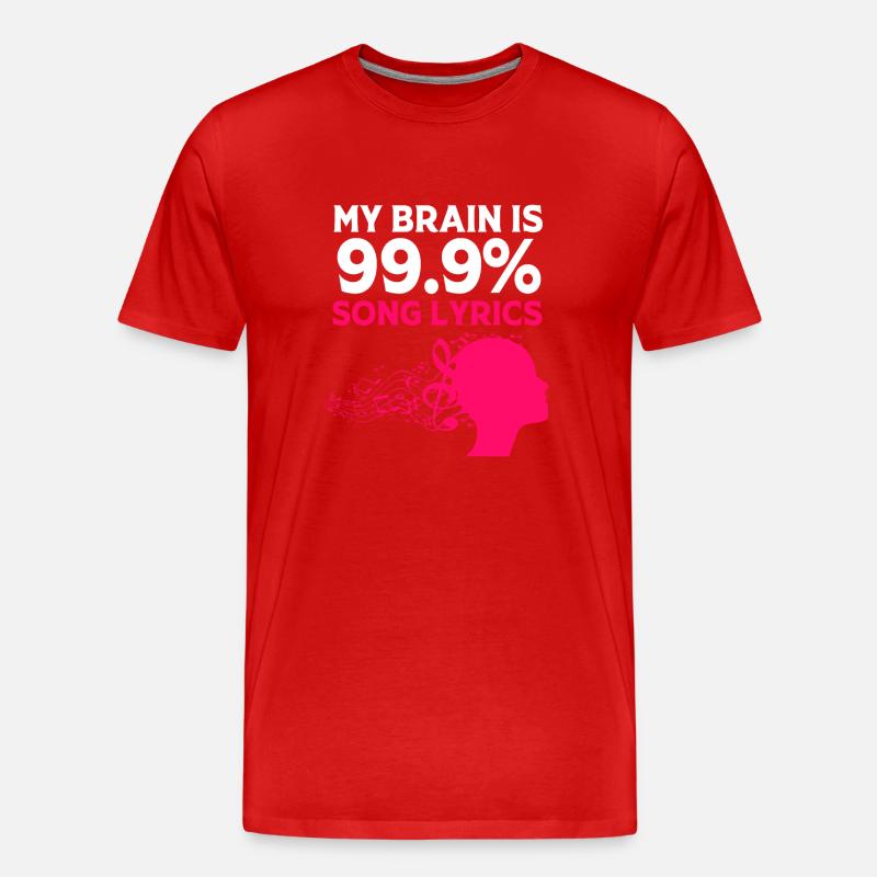 Karaoke - Männer Premium Bio T-Shirt - Rot