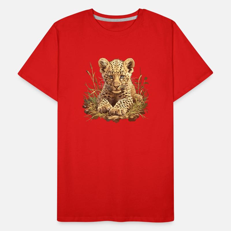 Léopard léopard T-shirt bio Premium Homme