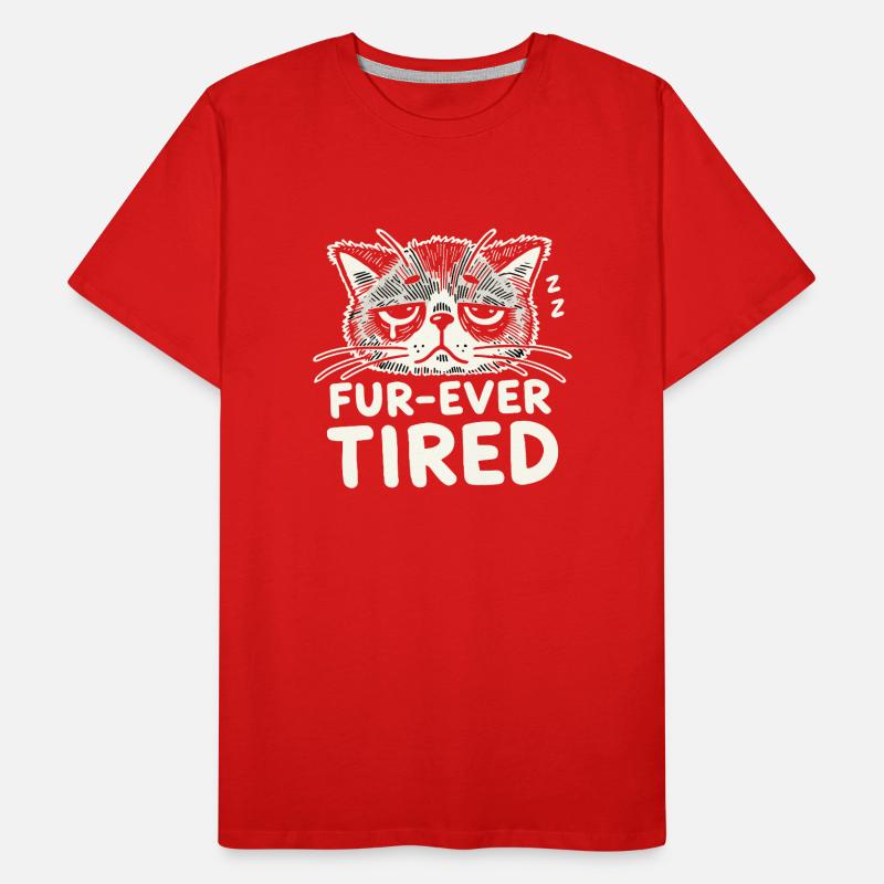 Emo Cat Design for Gothic Cat Lovers and Men's Premium Organic T-Shirt