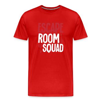 Escape Room - Men's Premium Organic T-Shirt - red - Front - Damien (186cm)