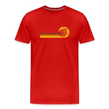 Physik, Biologie, Chemie oder Naturwissenschaften - Männer Premium Bio T-Shirt - Rot - Vorne - Damien (186cm)
