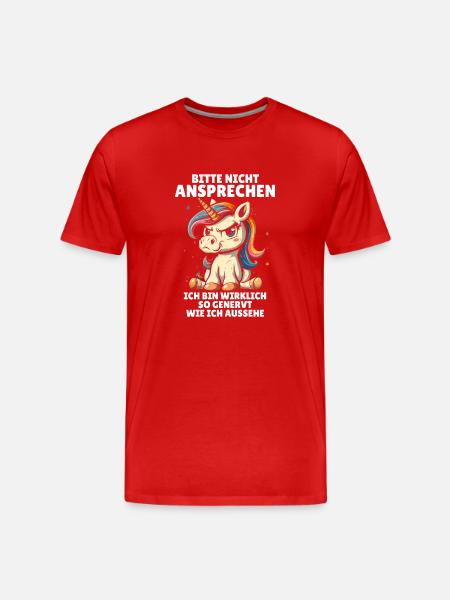 Please don't talk to me I'm really so annoyed - Men's Premium Organic T-Shirt - red
