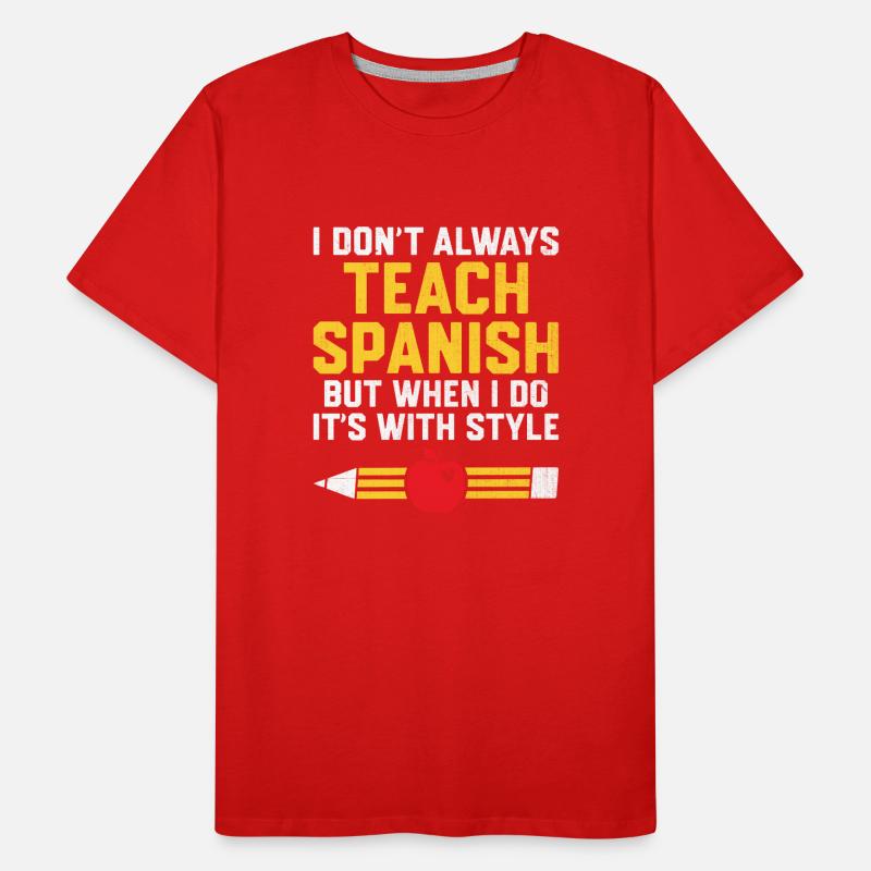 Professeur de langues étrangères École Professeurs de langues T-shirt bio Premium Homme