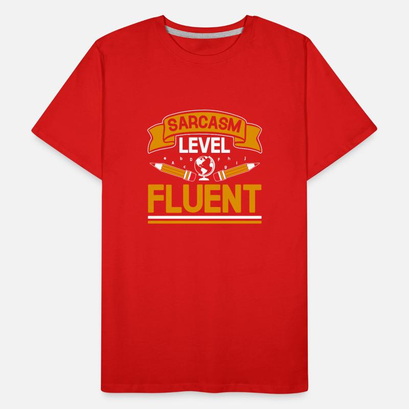 Professeur de langues étrangères École Professeurs de langues T-shirt bio Premium Homme