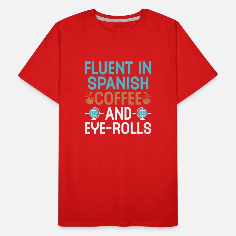 Professeur de langues étrangères École Professeurs de langues T-shirt bio Premium Homme