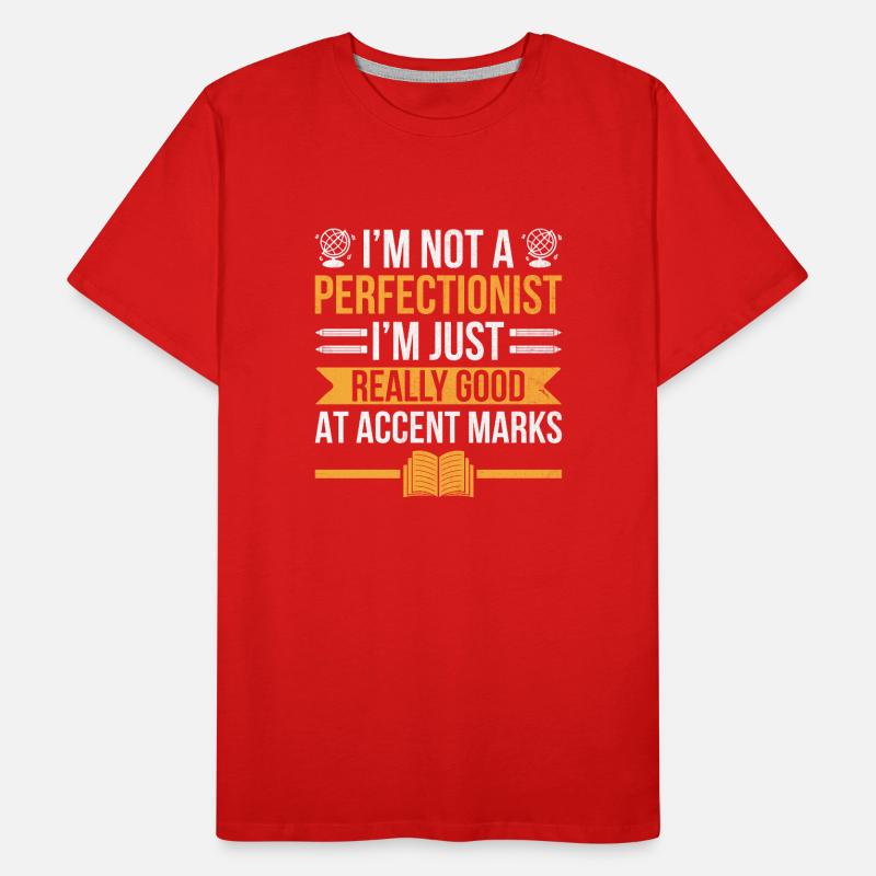 Professeur de langues étrangères École Professeurs de langues T-shirt bio Premium Homme