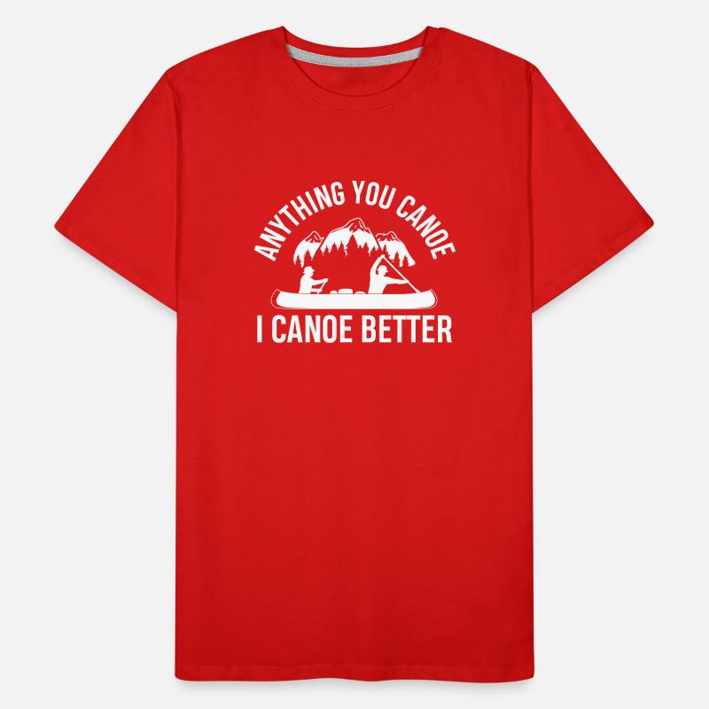 Jeu de mots de canoë T-shirt bio Premium Homme