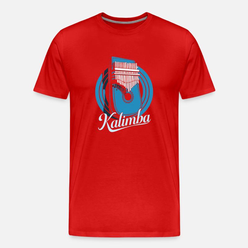 Idiophon Kalimba Geschenk - Männer Premium Bio T-Shirt - Rot