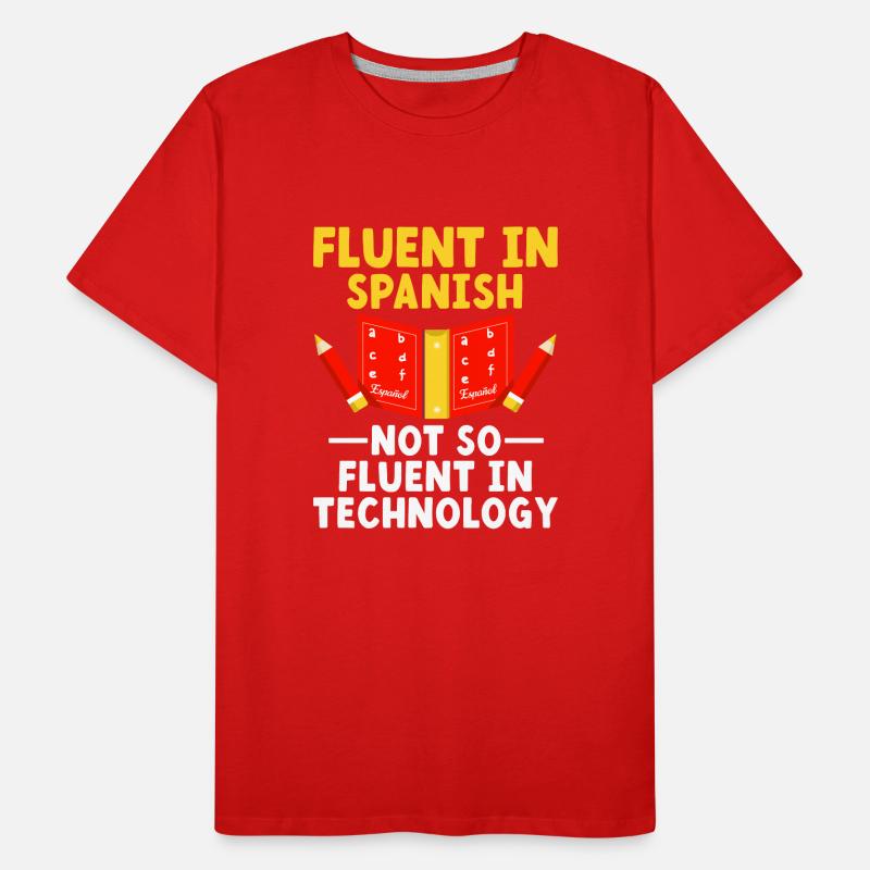 Professeur de langues étrangères École Professeurs de langues T-shirt bio Premium Homme