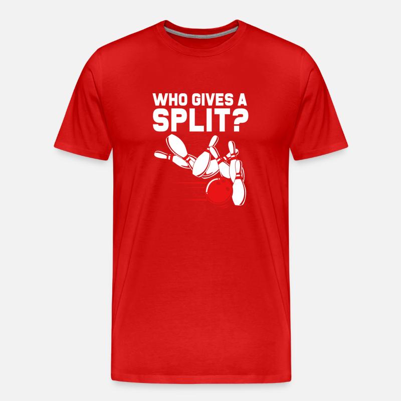 Bowling - Männer Premium Bio T-Shirt - Rot