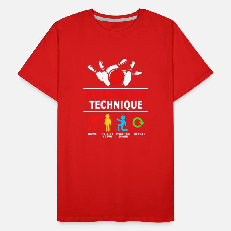 Bowling Men's Premium Organic T-Shirt