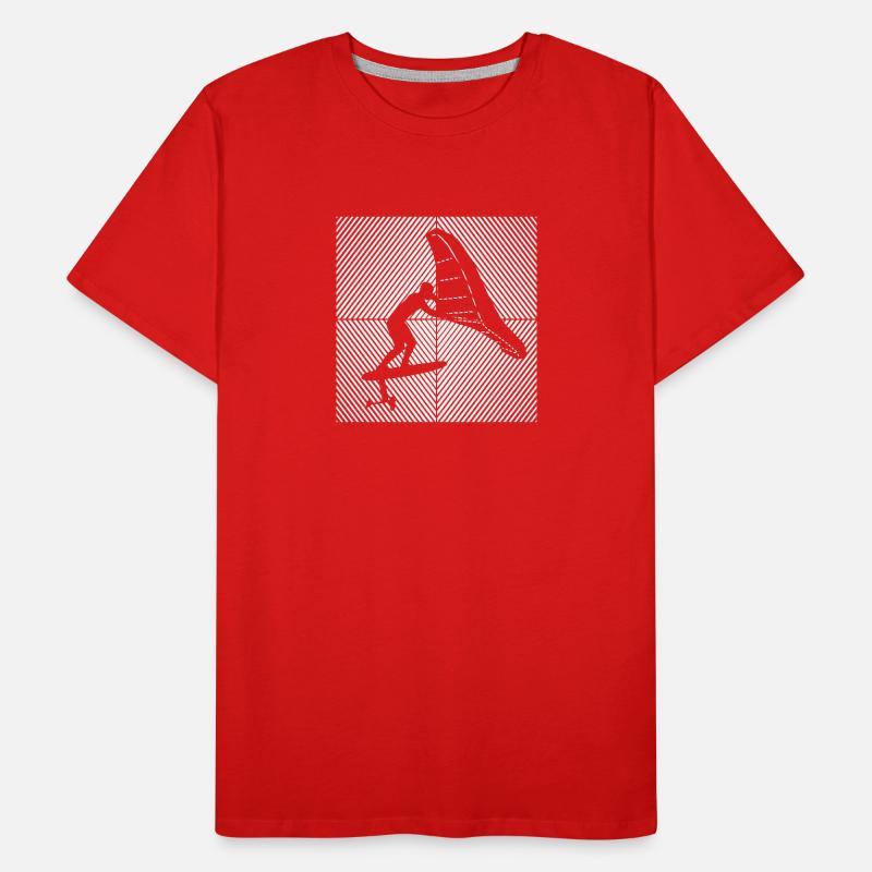 Wingfoil-Surfer Wingfoiling Hydrofoil Kitefoil Männer Premium Bio T-Shirt