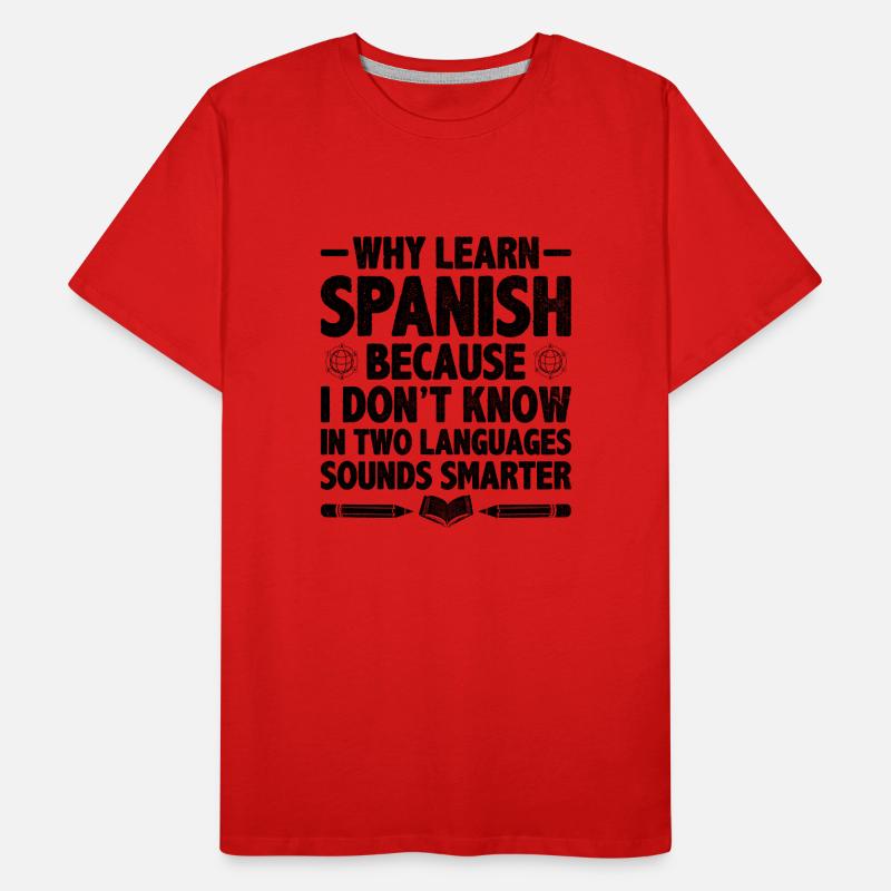 Professeur de langues étrangères École Professeurs de langues T-shirt bio Premium Homme