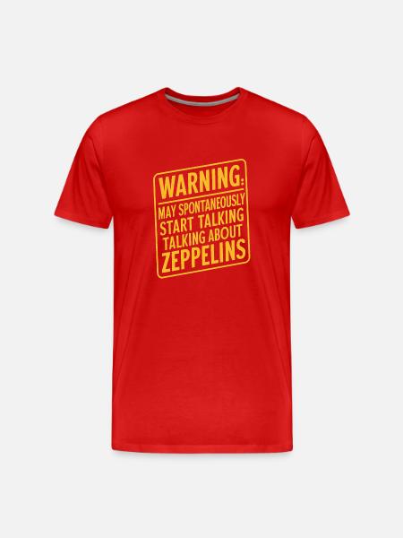 Luftschiff Zeppelin Geschenk - Männer Premium Bio T-Shirt - Rot