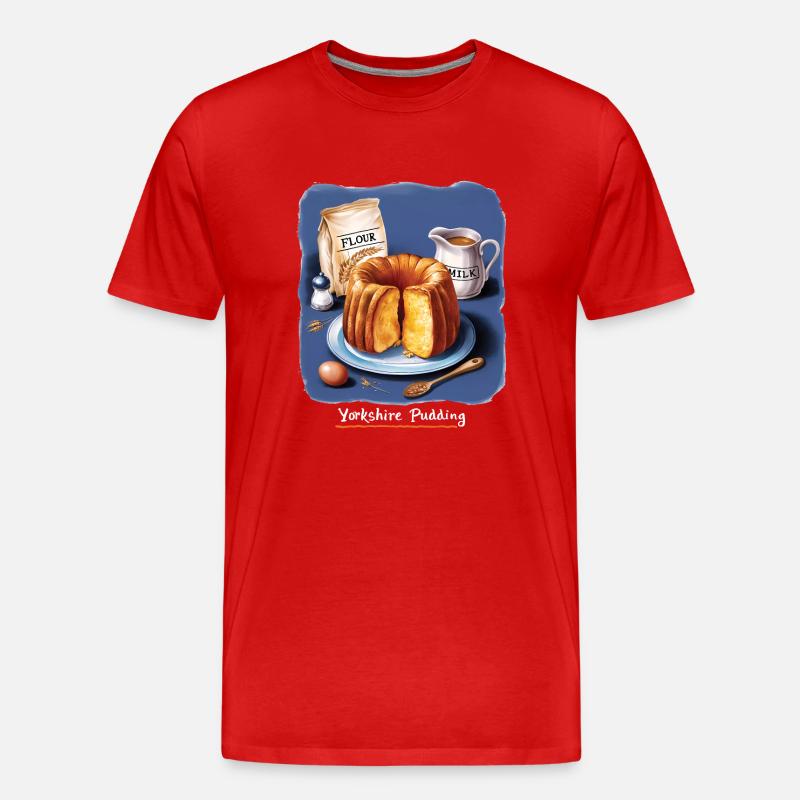 Yorkshire Pudding Geschenk - Männer Premium Bio T-Shirt - Rot
