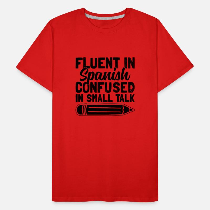 Professeur de langues étrangères École Professeurs de langues T-shirt bio Premium Homme