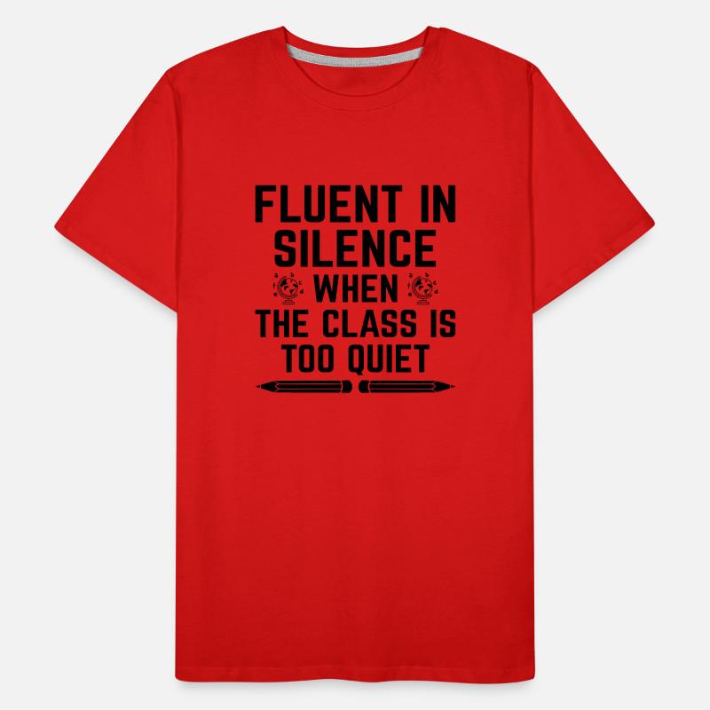 Professeur de langues étrangères École Professeurs de langues T-shirt bio Premium Homme