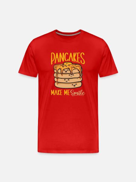 Pancake Breakfast Pancakes - Men's Premium Organic T-Shirt - red