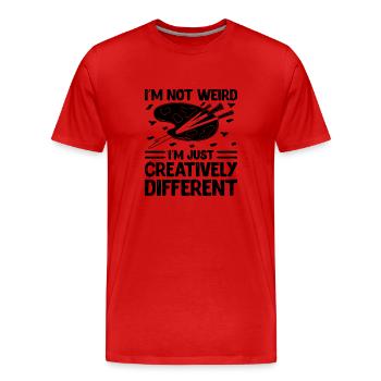 Art Teacher School Teacher Funny Art Teachers Scho - Men's Premium Organic T-Shirt - red - Front - Damien (186cm)