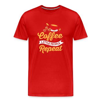 Éducation maternelle Éducateur Éducateur - T-shirt bio Premium Homme - rouge - Devant - Damien (186cm)
